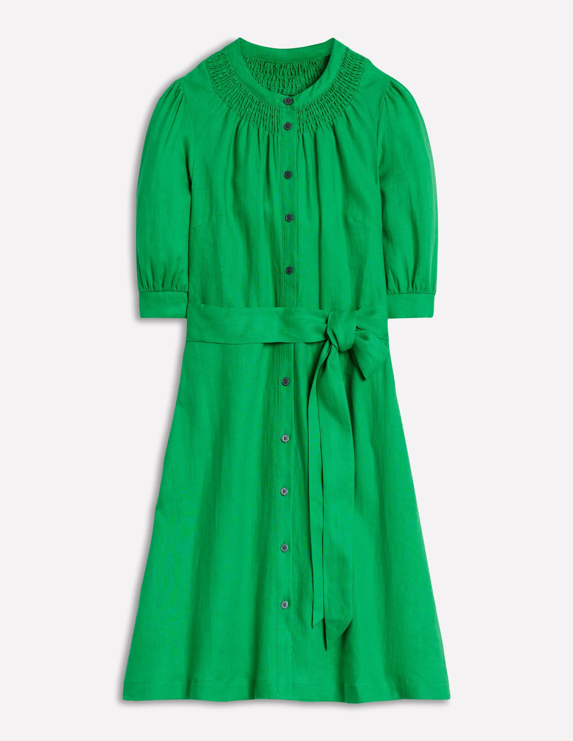 Ada Linen Short Dress-Sapling Green Ada Linen Short Dress-Sapling Green