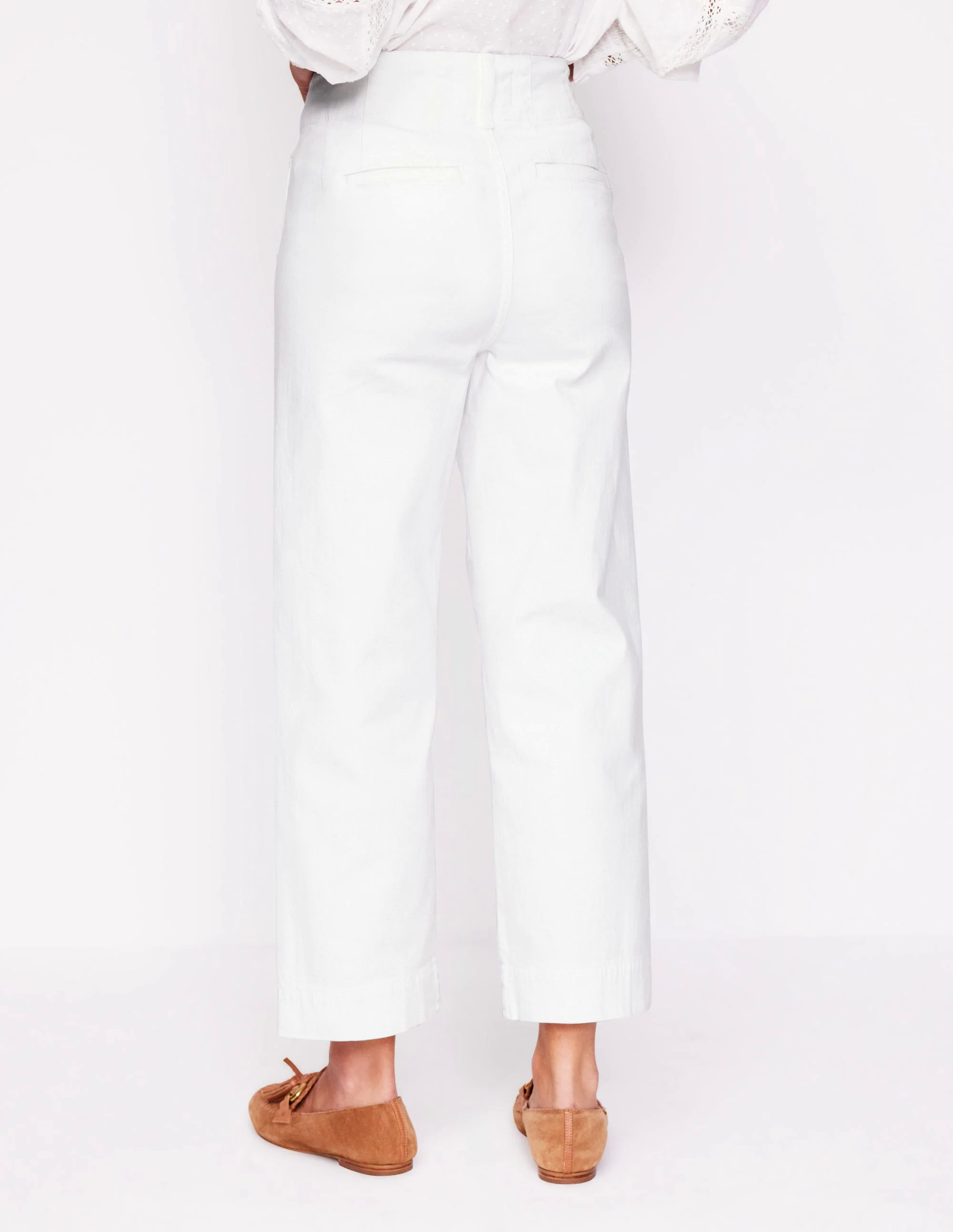 Primrose Patch Pocket Pants-White