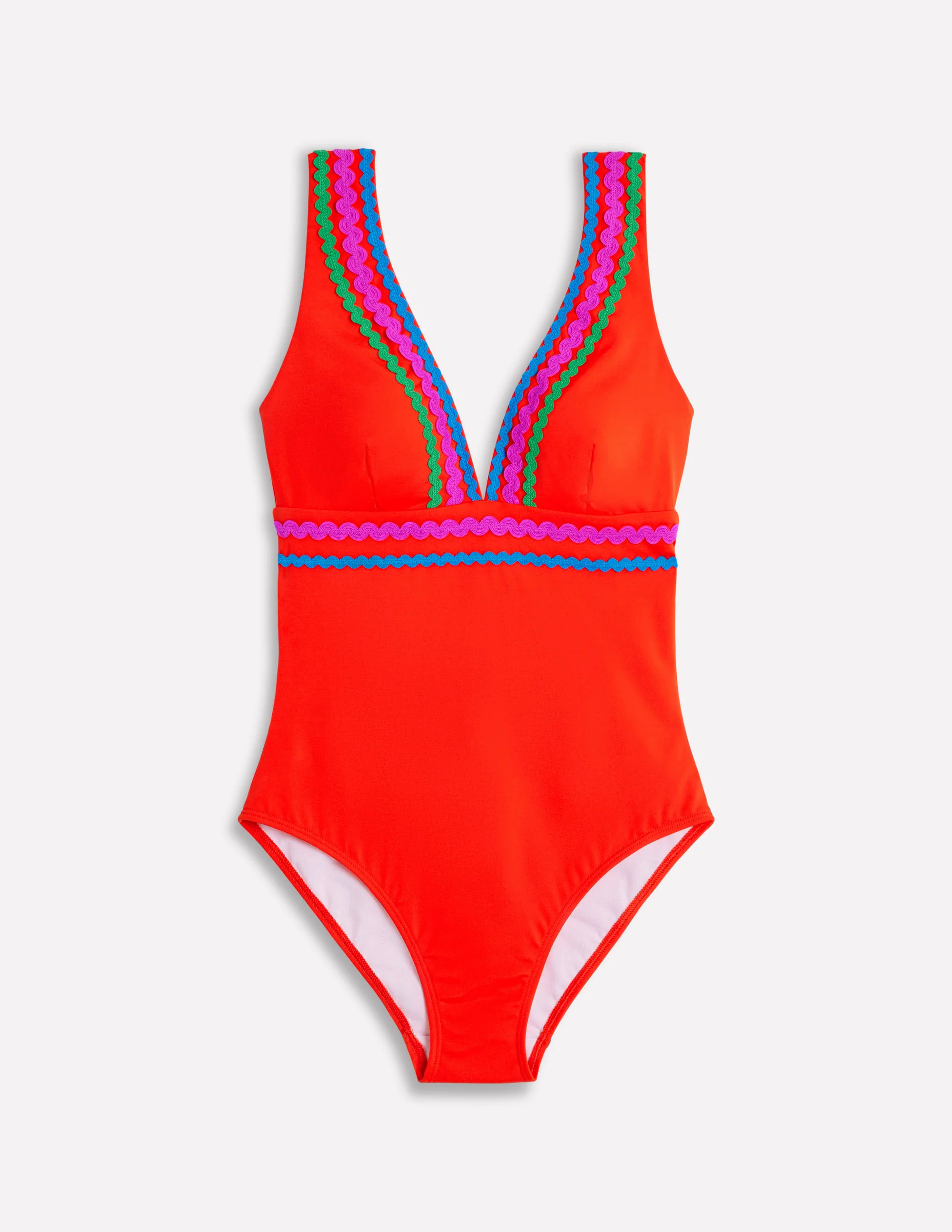 Porto V-Neck Swimsuit-Fire Red Rik Rak Porto V-Neck Swimsuit-Fire Red Rik Rak
