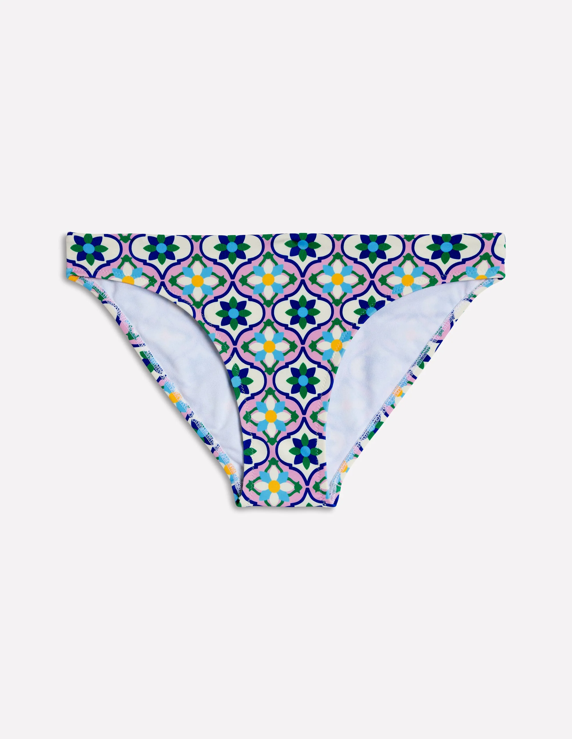 Classic Bikini Bottoms-Multi, Floweret Tile Classic Bikini Bottoms-Multi, Floweret Tile
