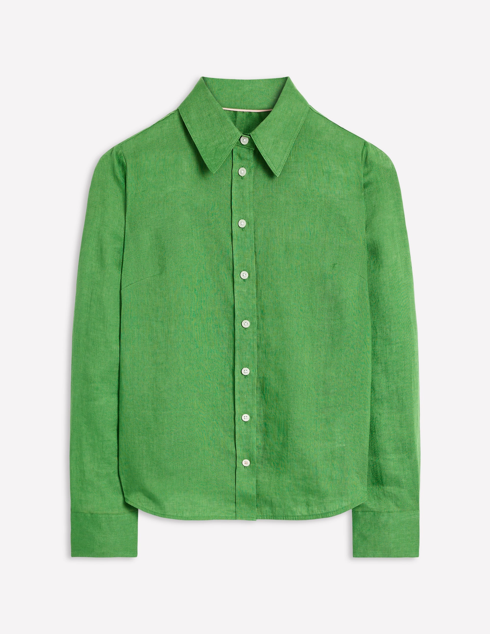 Sienna Linen Shirt-Paradise Green Sienna Linen Shirt-Paradise Green