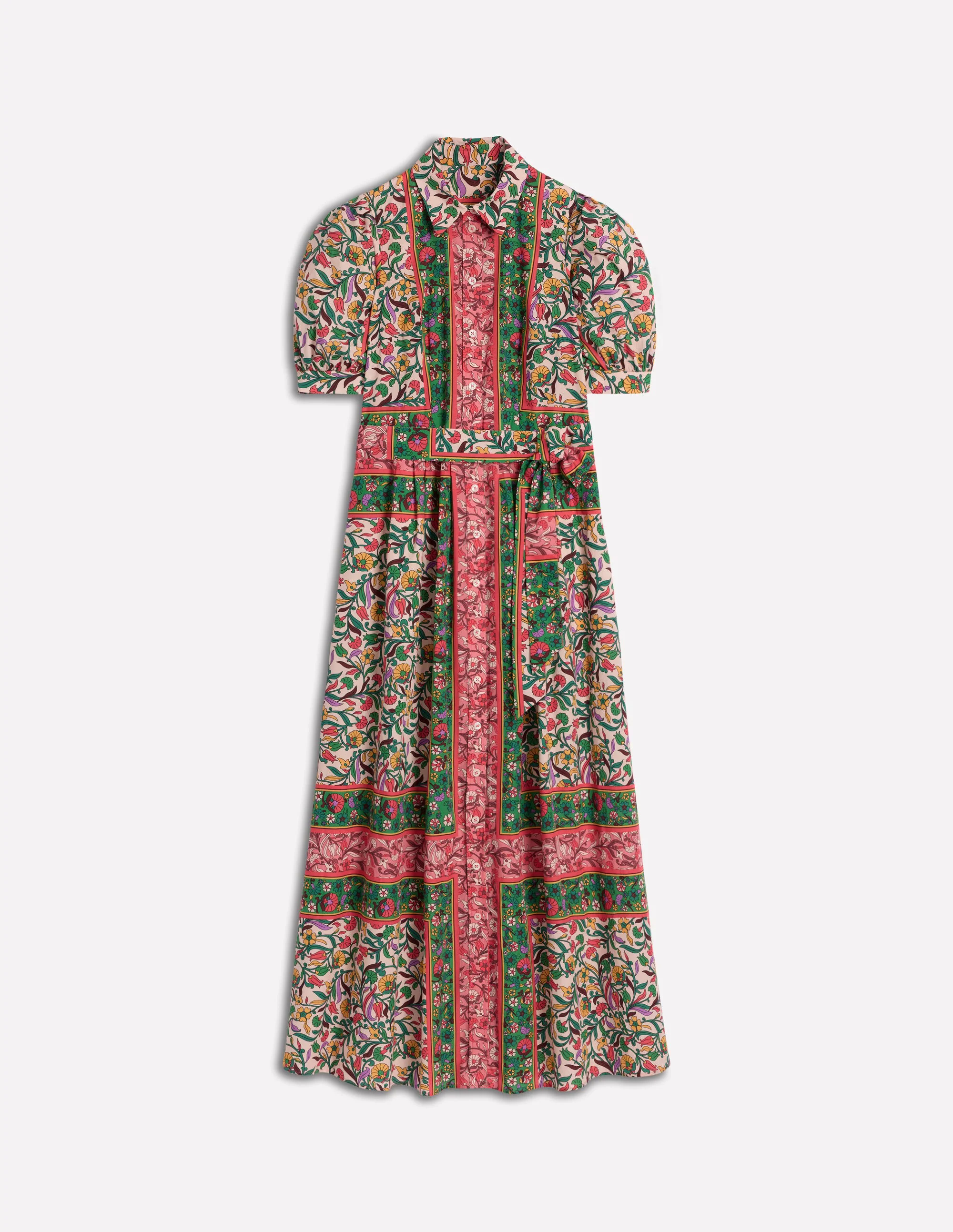 Alexa Maxi Shirt Dress-Multi, Enchanting Vine Alexa Maxi Shirt Dress-Multi, Enchanting Vine